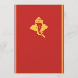 Uitnodiging voor de bruiloft van Lord Ganesh
