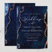 uitnodiging voor de bruiloft van marjoen blue en r (Voorkant / Achterkant)