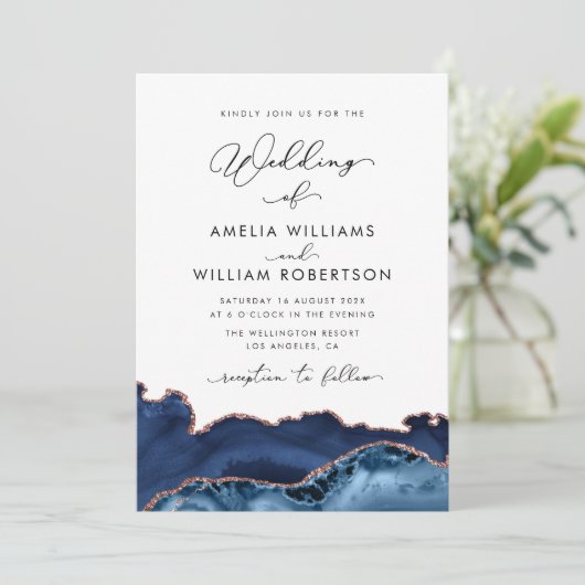 uitnodiging voor de bruiloft van marjoen en roos g (Staand voorkant)