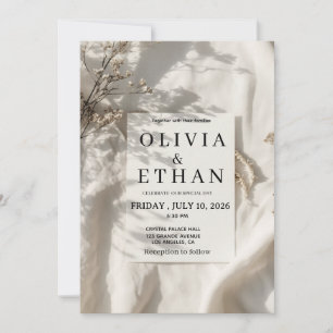 Uitnodiging voor de bruiloft van Olivia & Ethan