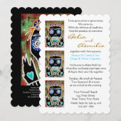 Uitnodiging voor de bruiloft Voodoo Koningin Suike (Voorkant / Achterkant)