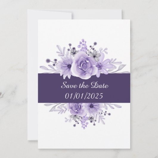 Uitnodiging voor de bruiloftsreceptie (Achterkant)