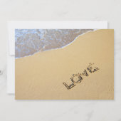 Uitnodiging voor de bruiloftsreceptie op Sandy Bea (Achterkant)