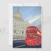 Uitnodiging voor de bus in Londen (Voorkant)