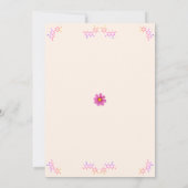 Uitnodiging voor de Chemistry Flower Party (Achterkant)