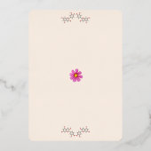 Uitnodiging voor de Chemistry Flower Party (Achterkant)