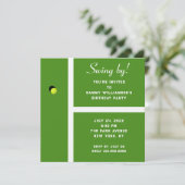 Uitnodiging voor de creatieve Tennis-partij (Staand voorkant)