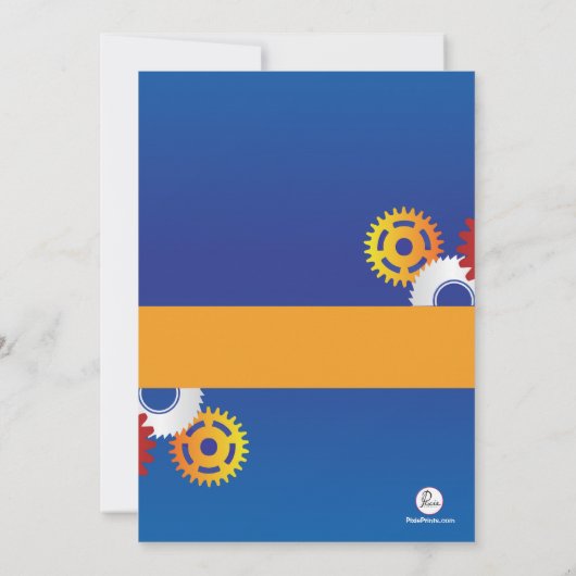 Uitnodiging voor de Dag van de Arbeid (Achterkant)