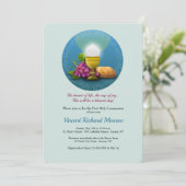 Uitnodiging voor de Dag van de Communie met Kruis (Staand voorkant)