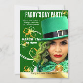 Uitnodiging voor de dag van de St. Patrick (Voorkant)