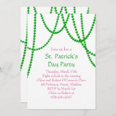 Uitnodiging voor de dag van de St. Patrick (Voorkant / Achterkant)