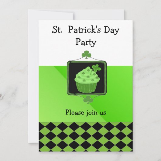 Uitnodiging voor de dag van de St. Patrick (Voorkant)