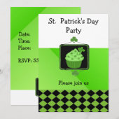 Uitnodiging voor de dag van de St. Patrick (Voorkant / Achterkant)