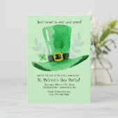 Uitnodiging voor de dag van de St. Patrick (Staand voorkant)