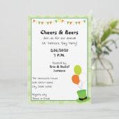 Uitnodiging voor de dag van de St. Patrick (Staand voorkant)