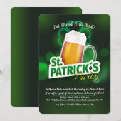 Uitnodiging voor de dag van de St. Patrick (Voorkant / Achterkant)
