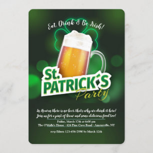 Uitnodiging voor de dag van de St. Patrick