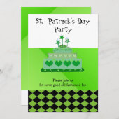 Uitnodiging voor de dag van de St. Patrick (Voorkant / Achterkant)