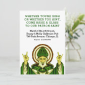 Uitnodiging voor de dag van de St. Patrick (Staand voorkant)