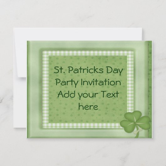 Uitnodiging voor de dag van de St. Patrick (Voorkant)