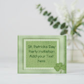Uitnodiging voor de dag van de St. Patrick (Staand voorkant)