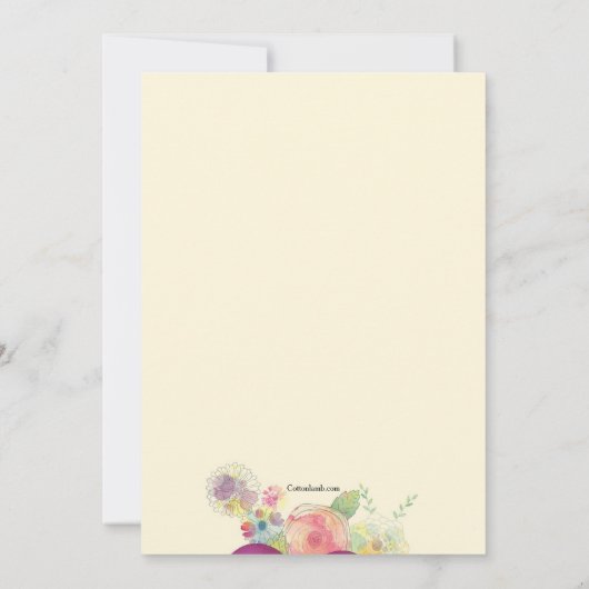 Uitnodiging voor de dag van de vrouw (Achterkant)