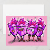 Uitnodiging voor de Dag van Meisjes (Voorkant / Achterkant)