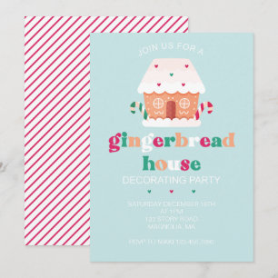 Uitnodiging voor de Decoratieve Partij van Gingerb