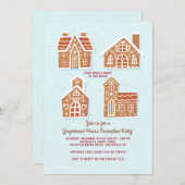 Uitnodiging voor de Decoratieve Partij van Gingerb (Voorkant / Achterkant)