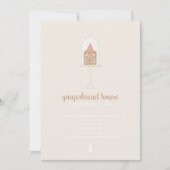 Uitnodiging voor de Decoratieve Partij van Gingerb (Voorkant)