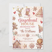 Uitnodiging voor de Decoratieve Partij van Gingerb (Voorkant)