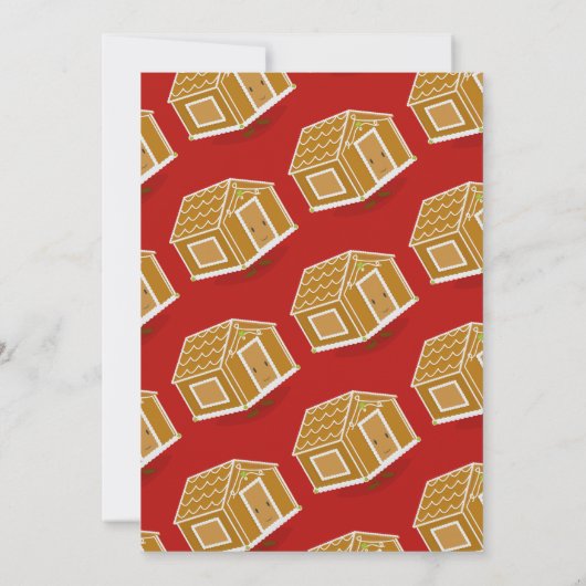 Uitnodiging voor de Decoratieve Partij van Gingerb (Achterkant)