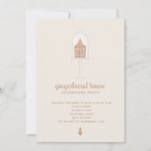 Uitnodiging voor de Decoratieve Partij van Gingerb (Voorkant)