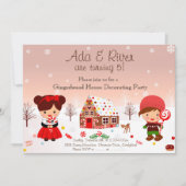 Uitnodiging voor de Decoratieve Partij van Gingerb (Voorkant)