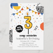 Uitnodiging voor de derde verjaardag van Candle Do (Voorkant / Achterkant)