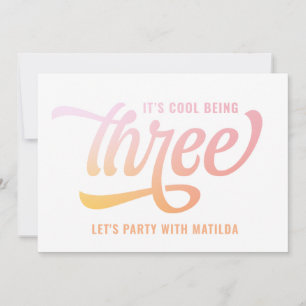 Uitnodiging voor de derde verjaardag van de zomerr