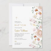 Uitnodiging voor de doop van wilde bloemen (Voorkant)