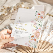 Uitnodiging voor de doop van wilde bloemen