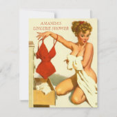 Uitnodiging voor de douche van de bruid van Linger (Voorkant)