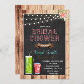 Uitnodiging voor de douche van de Italiaanse soda- (Voorkant / Achterkant)