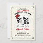  uitnodiging voor de douche voor bruiloft Hallowee (Voorkant)