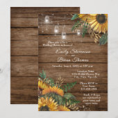 Uitnodiging voor de douche voor de bruiloft van de (Voorkant / Achterkant)