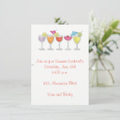 Uitnodiging voor de Drink van de zomer (Staand voorkant)