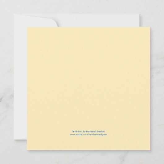 Uitnodiging voor de Easter Egg Border (Achterkant)