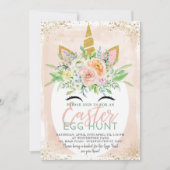 Uitnodiging voor de Easter Egg Hunt van Unicorn (Voorkant)