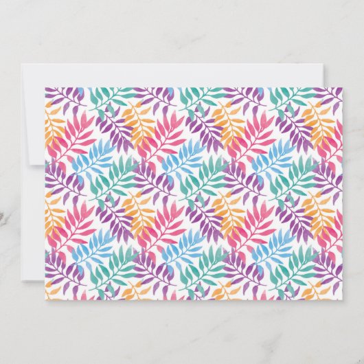 Uitnodiging voor de Easter Egg Hunt. Waterverf (Achterkant)