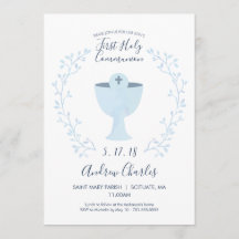 Uitnodiging voor de eerste Heilige Communie - Jong