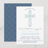 Uitnodiging voor de eerste Heilige Communie - Jong (Voorkant / Achterkant)