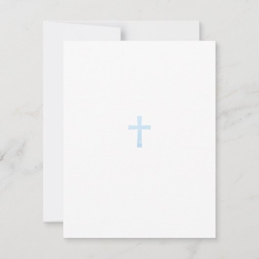 Uitnodiging voor de eerste Heilige Communie - Jong (Achterkant)