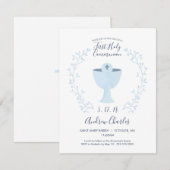 Uitnodiging voor de eerste Heilige Communie - Jong (Voorkant / Achterkant)